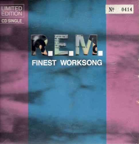 Portada del sencillo Finest Worksong de R.E.M