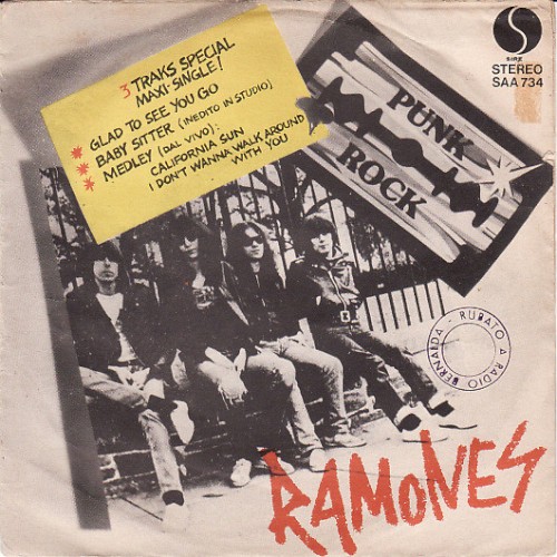 Cover-Artwork für die Single Glad to See You Go von Ramones