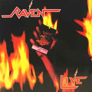 Live at the Inferno by Raven album cover art