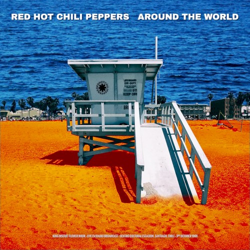 Portada del álbum Around the World 1999 (Live) de Red Hot Chili Peppers