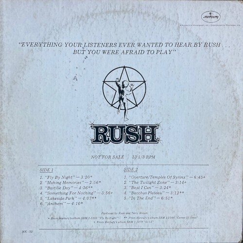 Rush 的 Everything Your Listeners Ever Wanted to Hear by Rush… But You Were Afraid to Play 專輯 封面