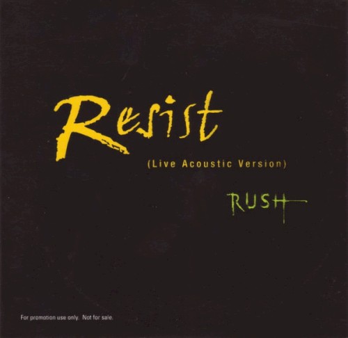 Resist by Rush single cover art
