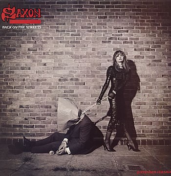 Back on the Streets by Saxon single cover art