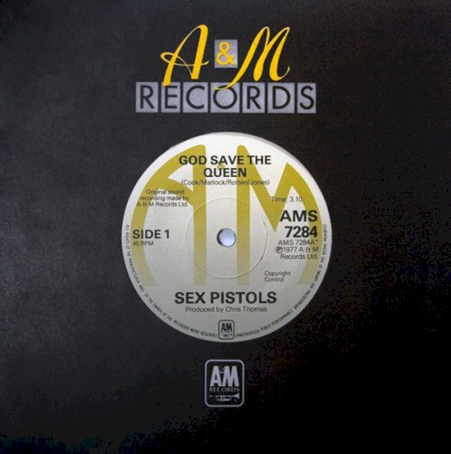 God Save the Queen by Sex Pistols single cover art