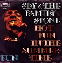 Hot Fun in the Summertime / Fun by Sly and the Family Stone single cover art