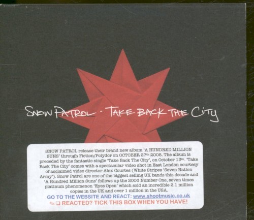 Snow Patrol 的 Take Back the City 单曲封面