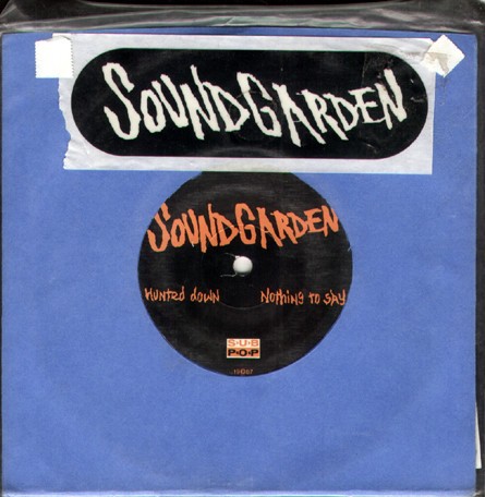 Hunted Down / Nothing to Say by Soundgarden single cover art