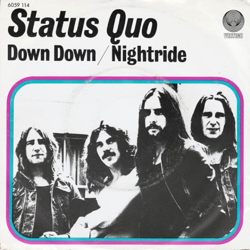 Down, Down / Night Ride by Status Quo single cover art