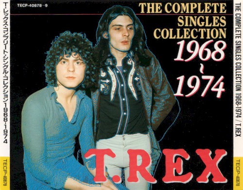 Portada del álbum The Complete Singles Collection 1968-1974 de T. Rex