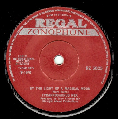 By the Light of a Magical Moon by T. Rex single cover art