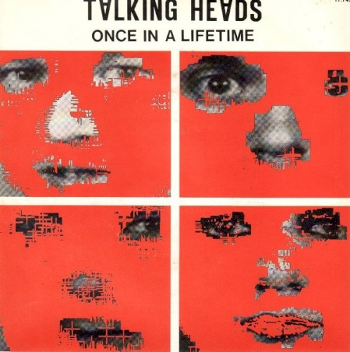 Once in a Lifetime by Talking Heads single cover art