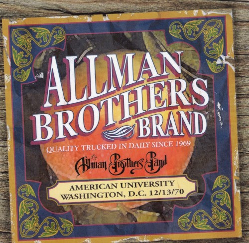 American University 12/13/70 by The Allman Brothers Band album cover art