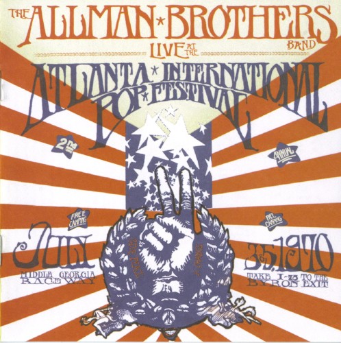Live at the Atlanta International Pop Festival: July 3 & 5, 1970 by The Allman Brothers Band album cover art