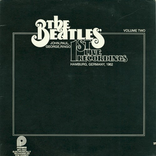 1st Live Recordings (Volume Two) by The Beatles album cover art