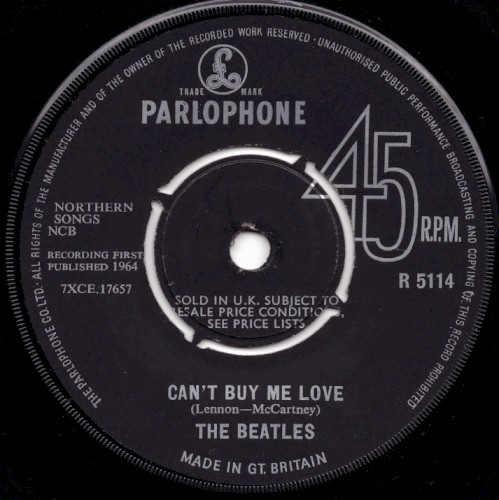Can’t Buy Me Love / You Can't Do That by The Beatles single cover art