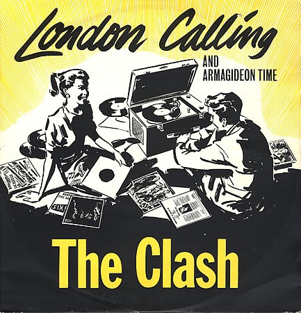 Cover-Artwork für die Single London Calling von The Clash