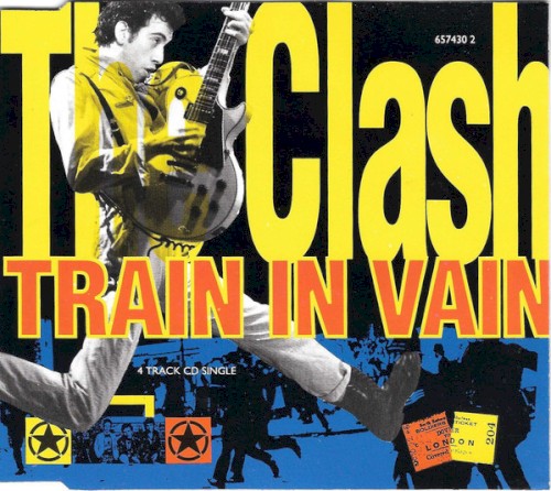 Cover-Artwork für die Single Train in Vain von The Clash