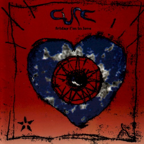 Friday I’m in Love by The Cure single cover art