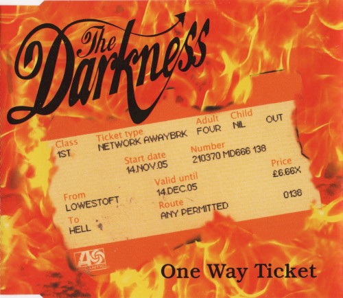 the-darkness_one-way-ticket_single