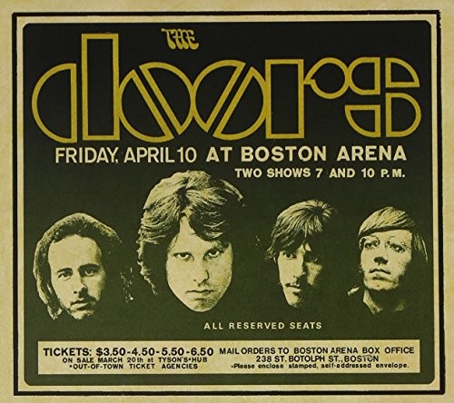 Live in Boston 1970 by The Doors album cover art