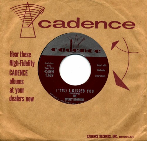 (’Til) I Kissed You / Oh, What a Feeling by The Everly Brothers single cover art
