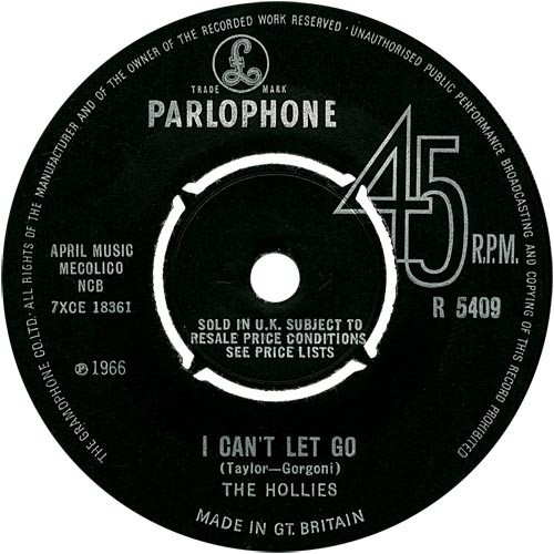 The Hollies 的 I Can’t Let Go 单曲封面