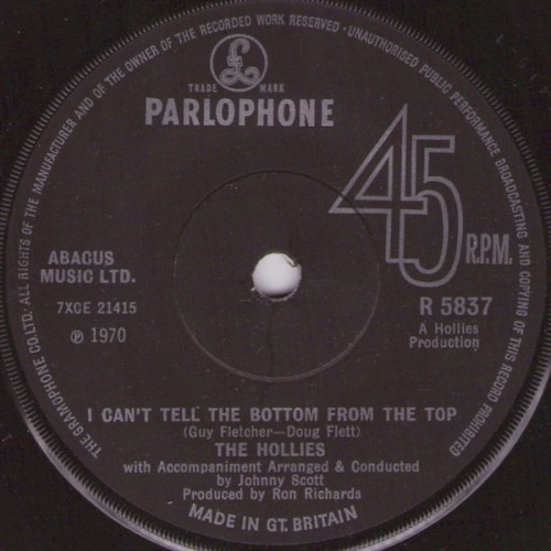 The Hollies 的 I Can’t Tell the Bottom From the Top / Mad Professor Blyth 單曲 封面