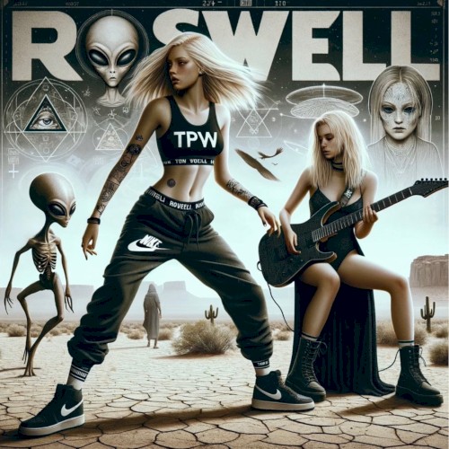 Cover-Artwork für die Single Roswell von The Pretty Wild