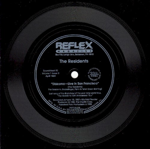 Cover-Artwork für die Single Diskomo – Live in San Francisco von The Residents