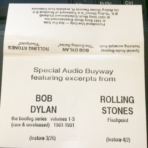 Portada del álbum Special Audio Buyway: featuring excerpts from Bob Dylan and Rolling Stones de The Rolling Stones