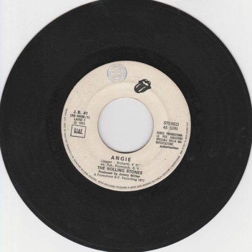 Pochette de Angie / Goodbye Yellow Brick Road par The Rolling Stones (single)