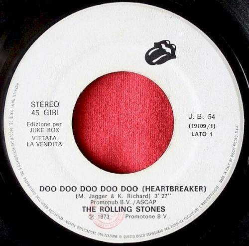 Portada del sencillo Doo Doo Doo Doo Doo (Heartbreaker) / Tubular Bells de The Rolling Stones