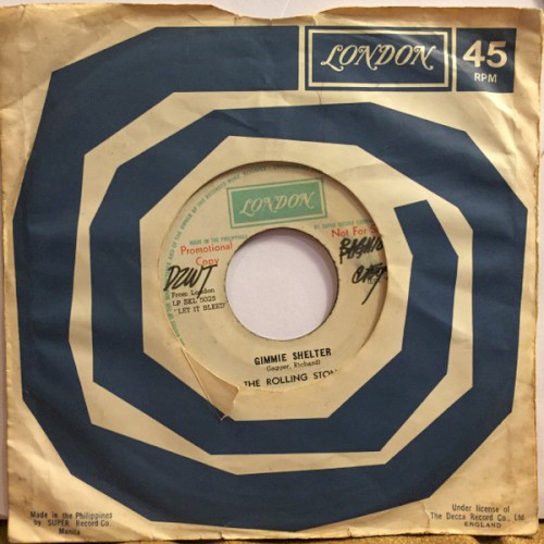 Cover-Artwork für die Single Gimmie Shelter / Live With Me von The Rolling Stones