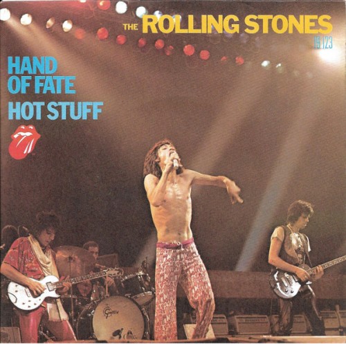 The Rolling Stones 的 Hand of Fate / Hot Stuff 单曲封面