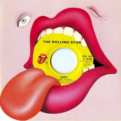 The Rolling Stones 的 Happy / All Down the Line 單曲 封面