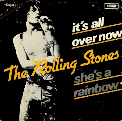 It’s All Over Now / She’s a Rainbow by The Rolling Stones single cover art