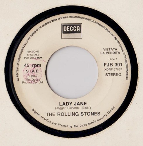 Pochette de Lady Jane / 19th Nervous Breakdown par The Rolling Stones (single)