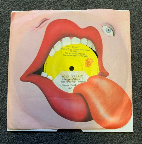 Rocks Off / All Down the Line by The Rolling Stones single cover art