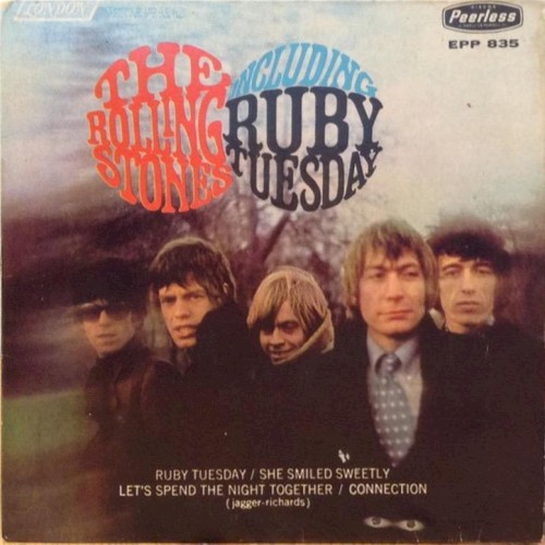 The Rolling Stones 的 Ruby Tuesday / She Smiled Sweetly / Let’s Spend the Night Together / Connection EP 封面