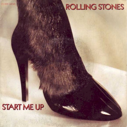 Start Me Up / No Use in Crying by The Rolling Stones single cover art