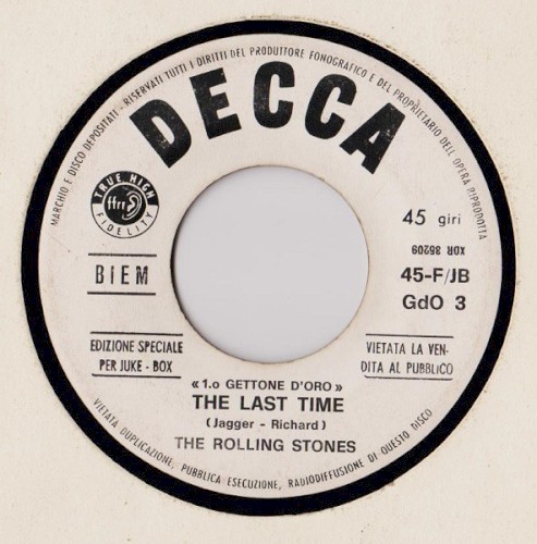 The Last Time / Lady Jane by The Rolling Stones single cover art
