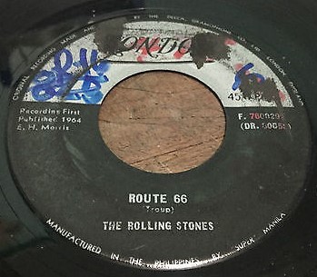 Portada del sencillo Walking the Dog / Route 66 de The Rolling Stones