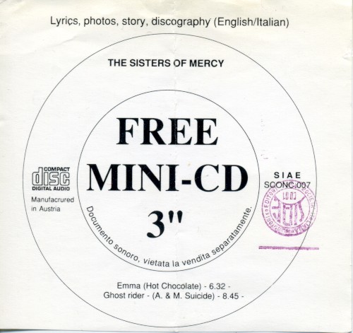 Pochette de Emma / Ghost Rider par The Sisters of Mercy (single)