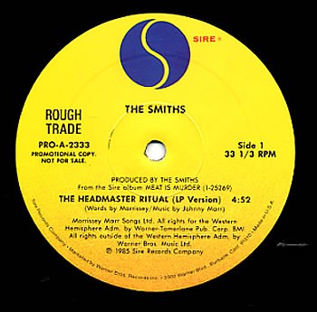 Portada del sencillo The Headmaster Ritual de The Smiths