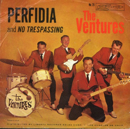 Perfidia / No Trespassing by The Ventures single cover art