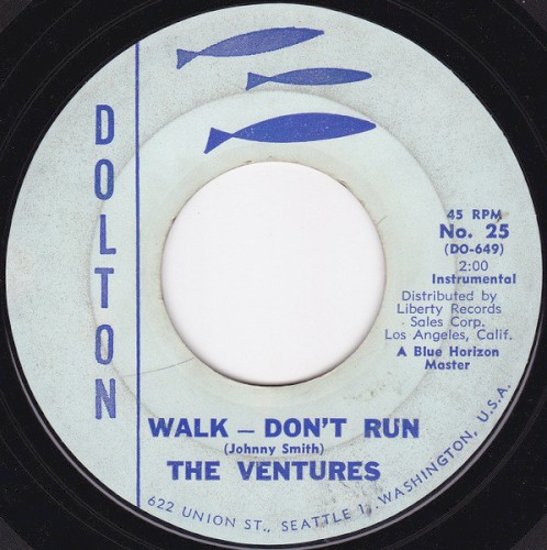 Portada del sencillo Walk – Don’t Run / Home de The Ventures