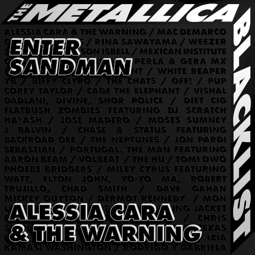 Pochette de Enter Sandman par The Warning (single)