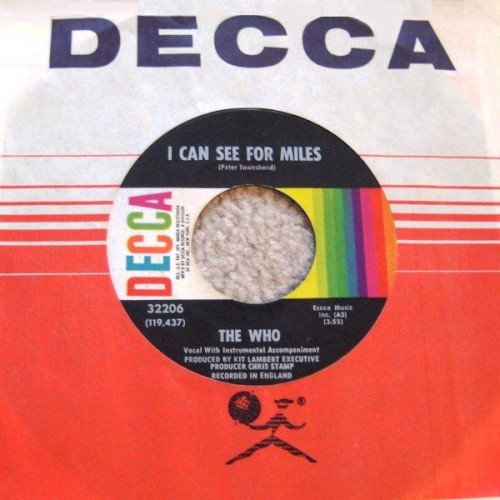I Can See for Miles / Mary‐Anne With the Shaky Hands by The Who single cover art