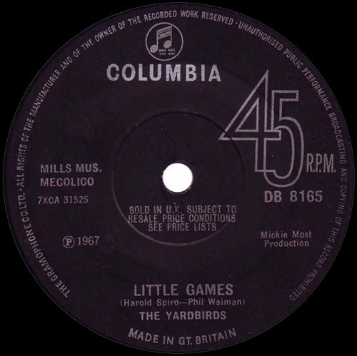 Cover-Artwork für die Single Little Games / Puzzles von The Yardbirds