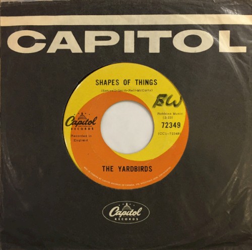 Shapes of Things by The Yardbirds single cover art